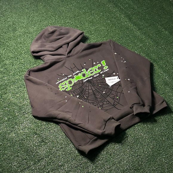 Gray Sp5der Hoodie